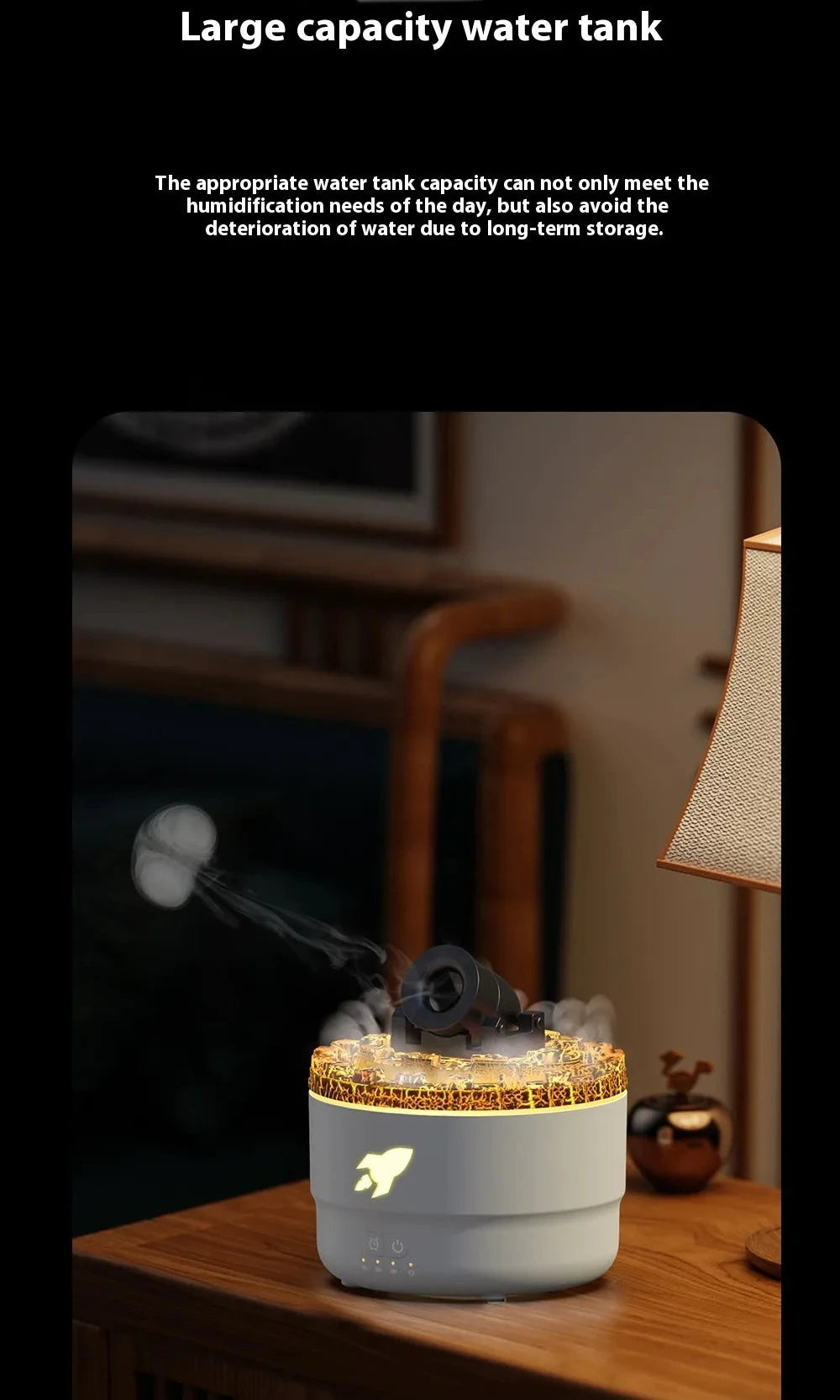 Aesthetic Crystal Rock Diffuser: 2- in 1 USB Car & Home Humidifier