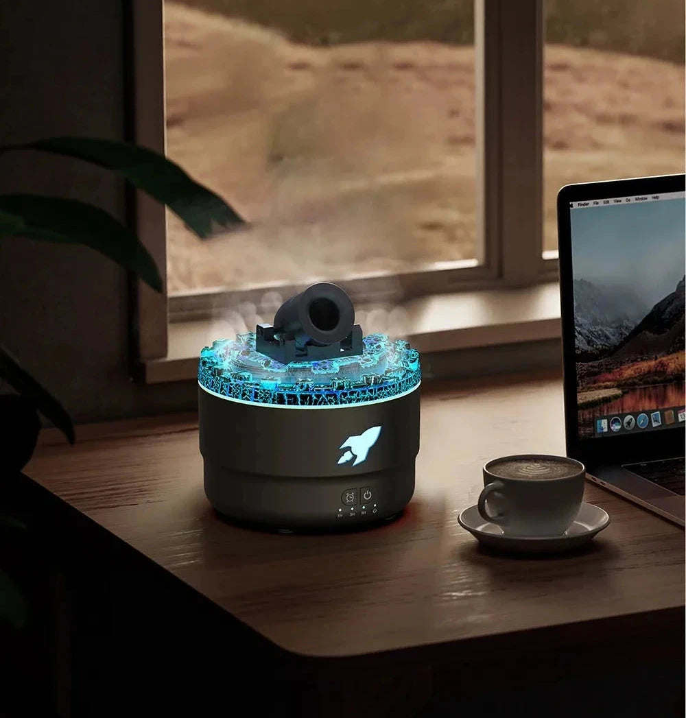 Aesthetic Crystal Rock Diffuser: 2- in 1 USB Car & Home Humidifier