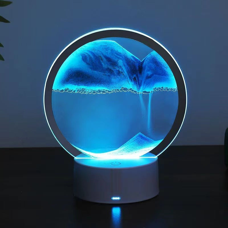 RGB LED Moving Sand Art Table Lamp