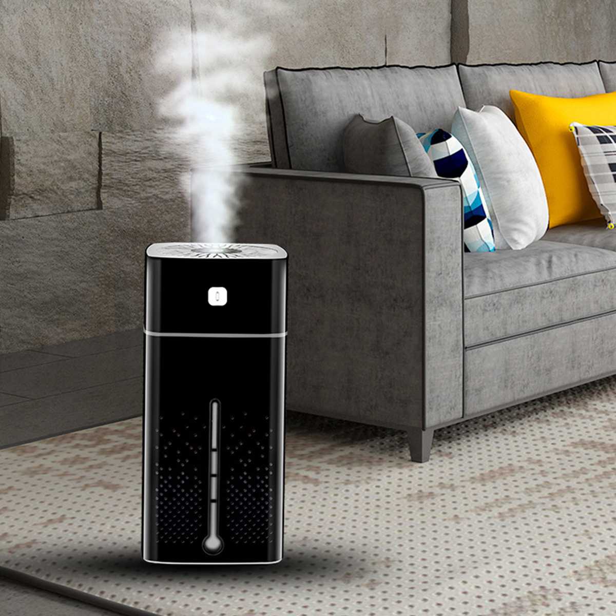 Premium 1000ml Ultrasonic Home Humidifier & Quiet Air Purifier